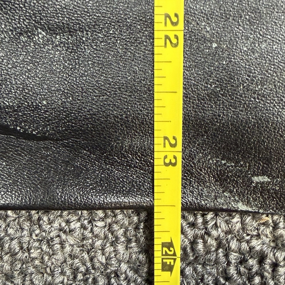 NWT Jamin Leather Skirt Women Sz 10 Classic Black 24" Skirt 100% Leather Lined - Picture 10 of 10